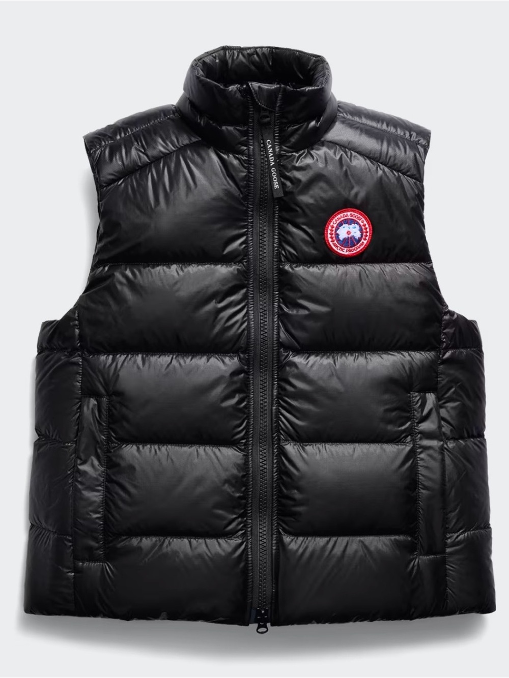 Canada Goose Cypress Vest-S/P
Black Puffer Down Vest with Logo Patch